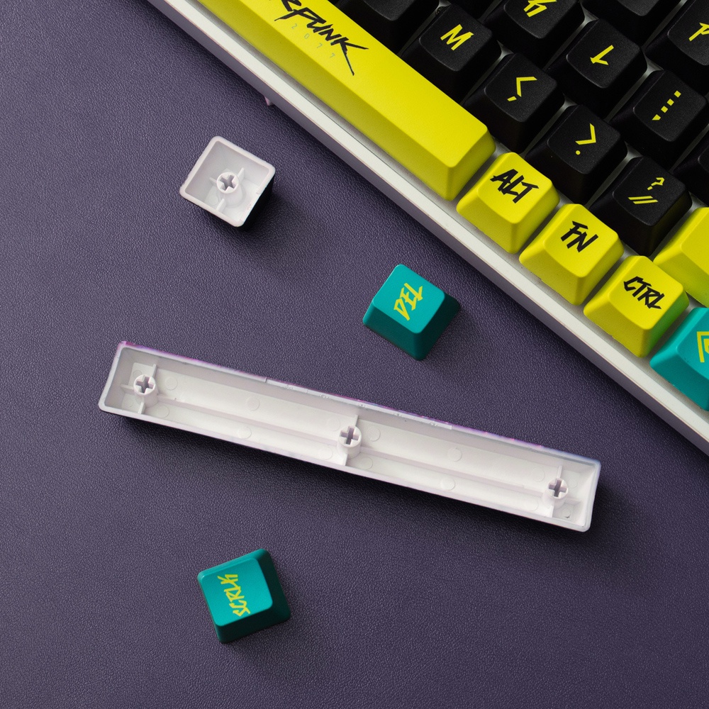 Cyberpunk  keycaps  OEM profile  Dye-Sublimation PBT keycap  122keys