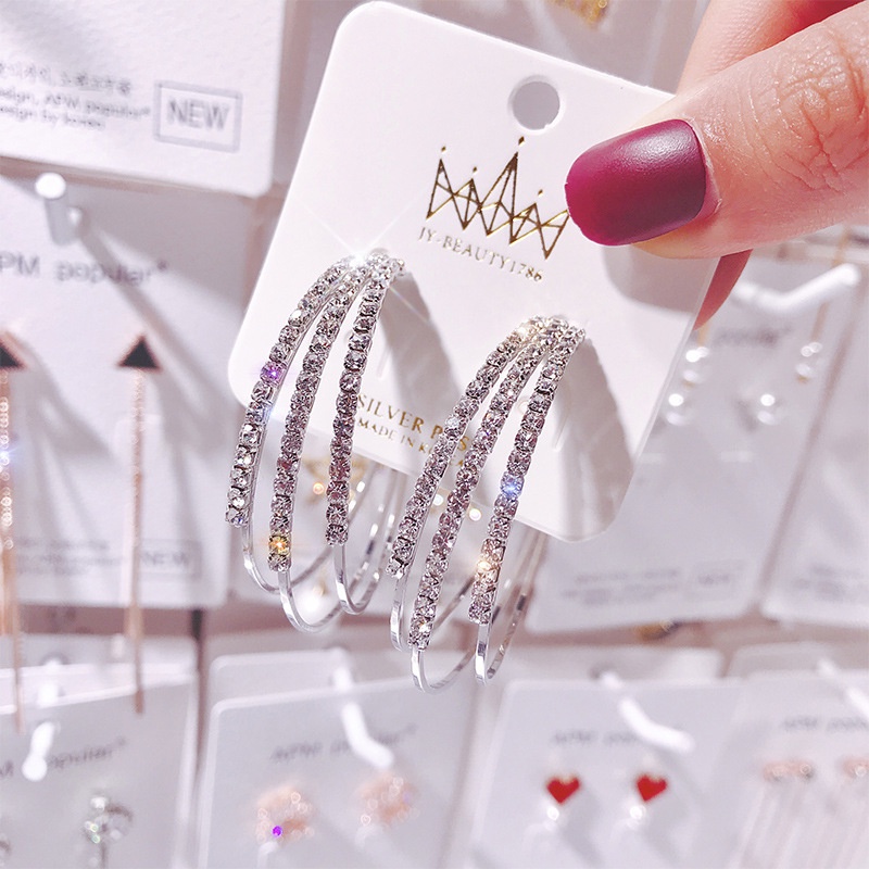 Bông tai mạ bạc 925 phong cách hàn quốc