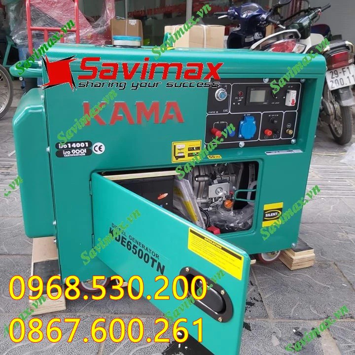 Máy phát điện diesel KAMA KDE 6500TN  DÙNG CHO CÁC HỘ GIA ĐÌNH