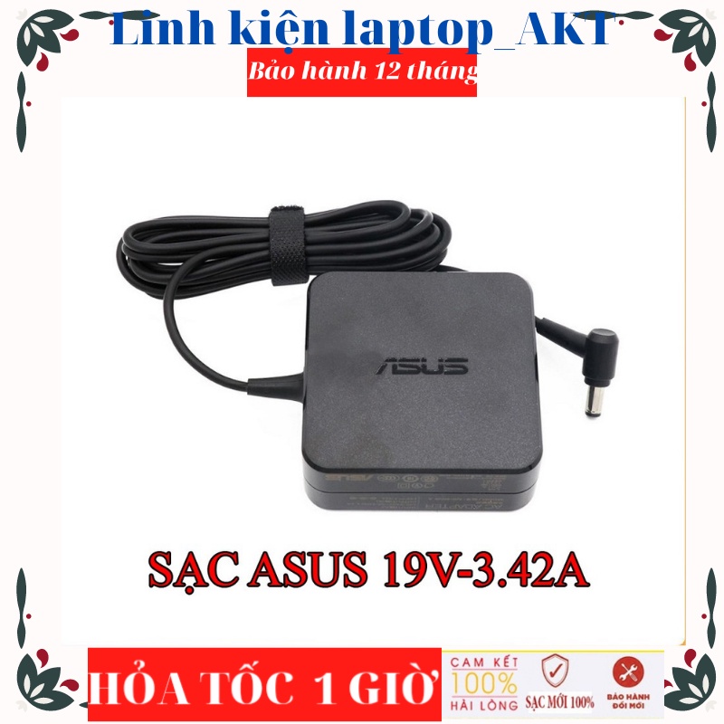 Sạc Laptop Asus 19V- 3.42A- 65W vuông chân nhỏ Zenbook 14 UX21 UX31A UX32A M509 X509 X509J X545 X509JA UX301 UX302