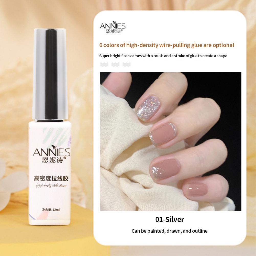 Gel sơn móng tay/ Bút vẽ móng/ Set móng tay giả/ Đèn sấy khô sơn móng ANNIES 12ml tùy chọn chuyên nghiệp