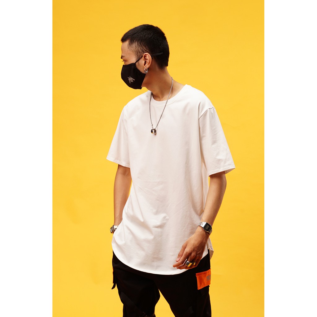 Áo Thun MYO Vạt Bầu 2 ZIP Trắng | BigBuy360 - bigbuy360.vn