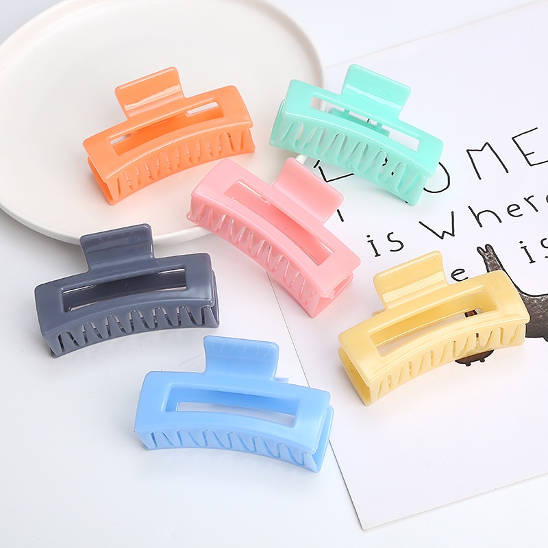 Kẹp Tóc Hình Vuông Nhiều Màu Sắc Xinh Xắn Cho Nữ