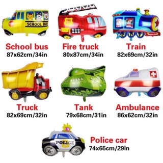 Bóng hình xe các loại trang trí sự kiện đồ chơi cho bé trai size lớn