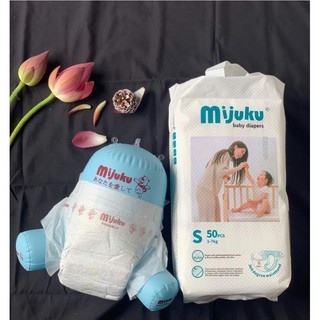 (Rẻ vô địch) Tã dán Mijuku sơ sinh size S/M/L 50 MIẾNG