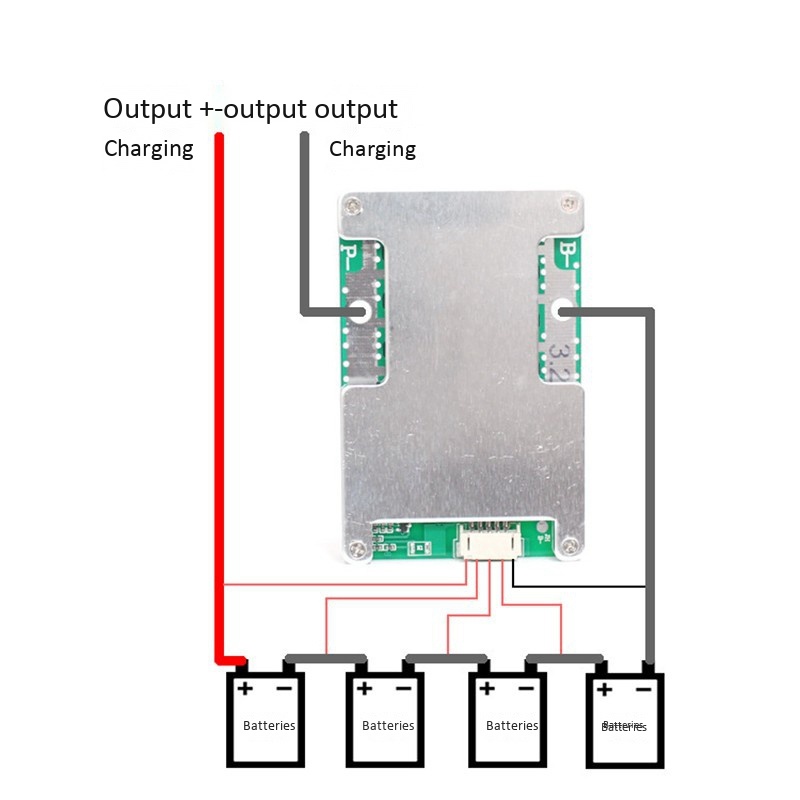 Bảng Mạch Bảo Vệ Pin Lithium 4s 12v 120a Bms Li-Iron