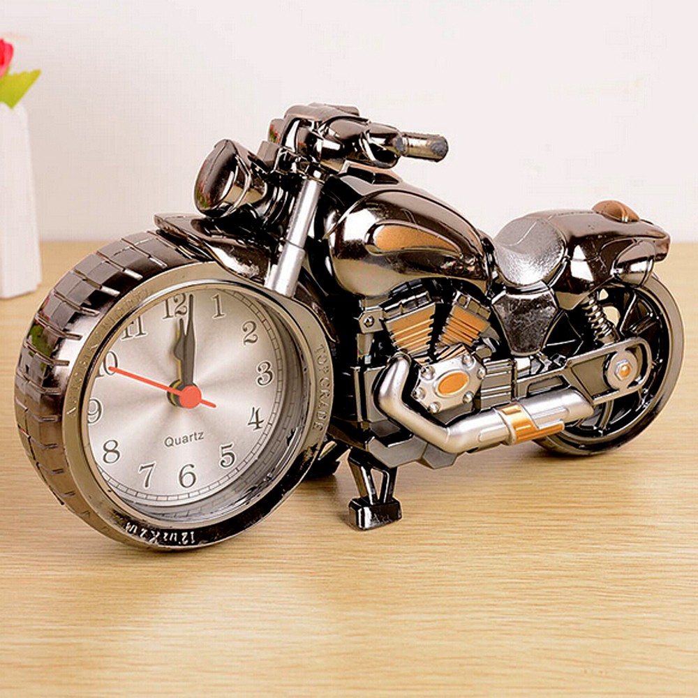 ĐỒNG HỒ ĐỂ BÀN HÌNH XE MOTO, Đồng hồ để bàn phân khối lớn ALarm