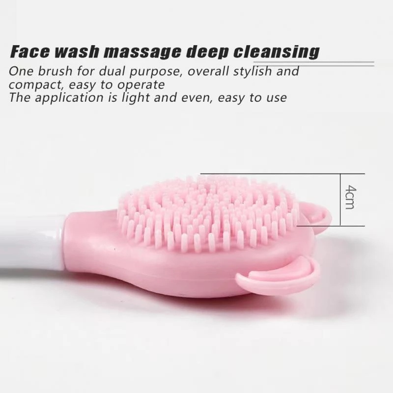 1 Cọ Silicone Mềm Hai Đầu Dùng Để Vệ Sinh Mặt Nạ Chăm Sóc Da Tiện Dụng