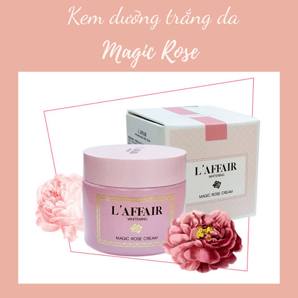 Kem dưỡng trắng - ẩm, chống lão hóa, săn chắc da Rainbow L'affair Whitening Magic Rose Cream 70ml | BigBuy360 - bigbuy360.vn