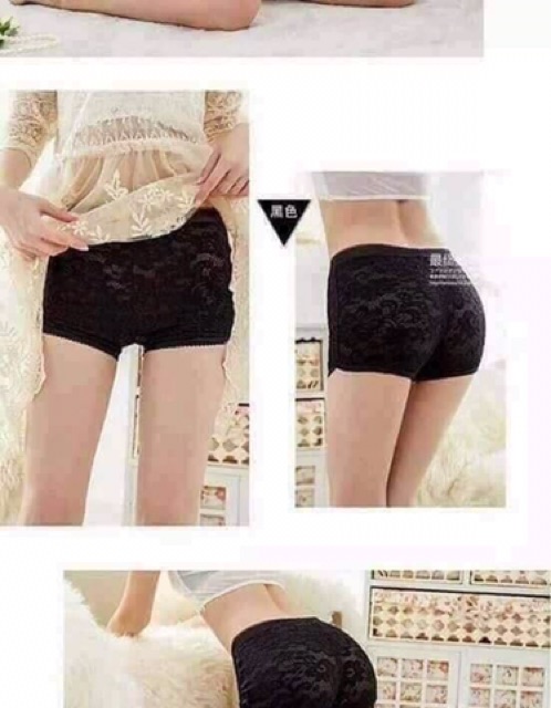 Quần đùi mặc váy ren hoa cúc ( free sz từ 40-58kg)