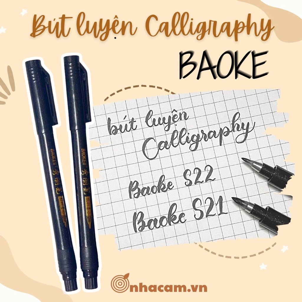 Bút Baoke Luyện Viết Calligraphy Thư Pháp Hiện Đại Nhà Cam