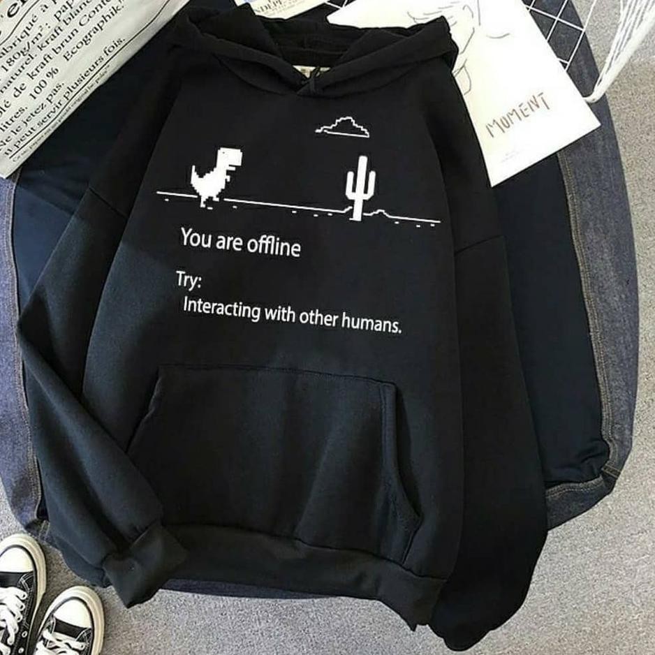 Áo Hoodie Nam Nữ Tay Dài Dáng Rộng Cá Tính