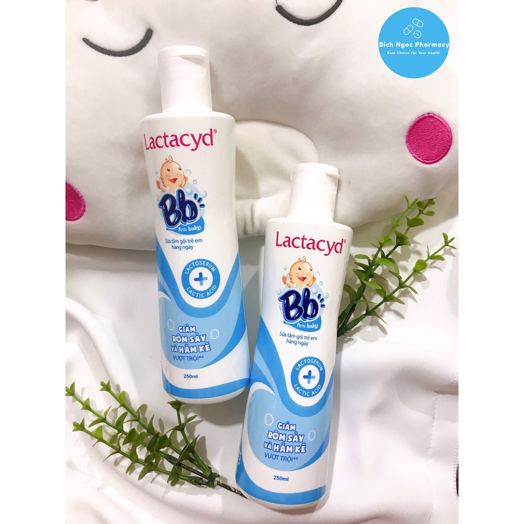Sữa tắm gội Lactacyd BB/ Milky Dịu Nhẹ và Dưỡng Ẩm An Toàn Cho Trẻ Sơ Sinh 250ml