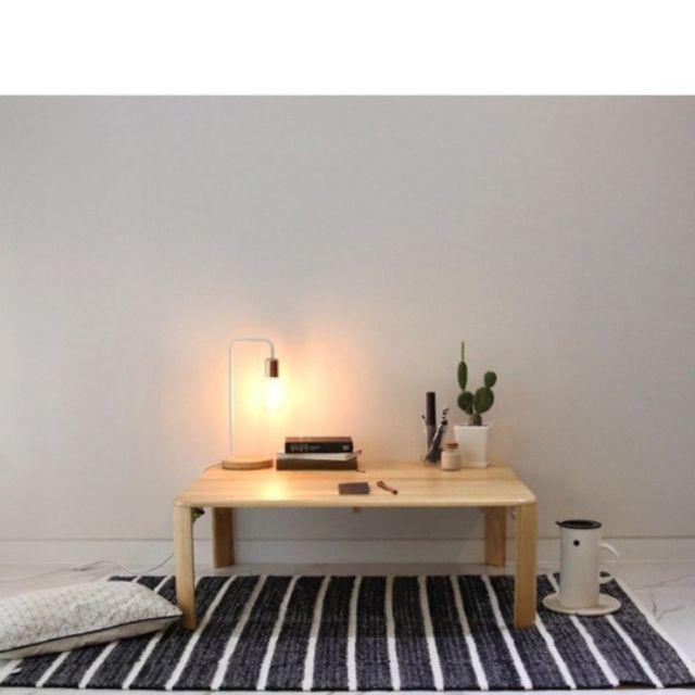 Bàn gỗ cao su chân xếp gọn kích thước 50x70cm | BigBuy360 - bigbuy360.vn