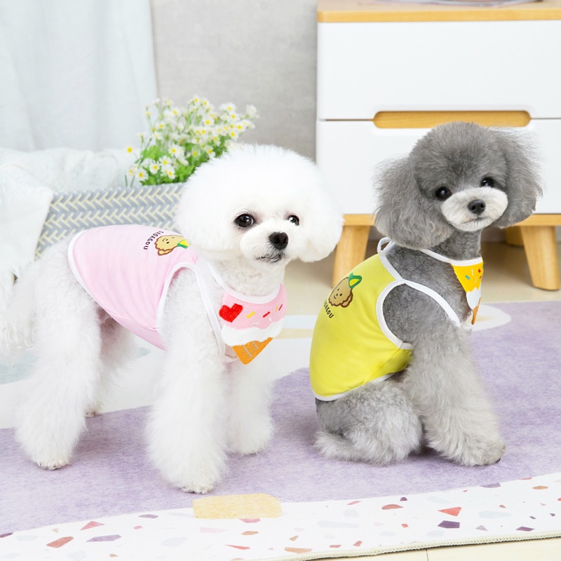 áo 2 dây Dadagou kèm yếm cho chó mèo