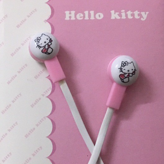 Tai nghe nhét tai Hello Kity Thời trang Hàn Quốc cho các bạn trẻ