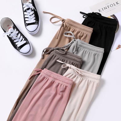 Quần ống rộng nữ mềm mại, siêu mát mẻ mùa xuân hè style Hàn Quốc KRfashion PS102