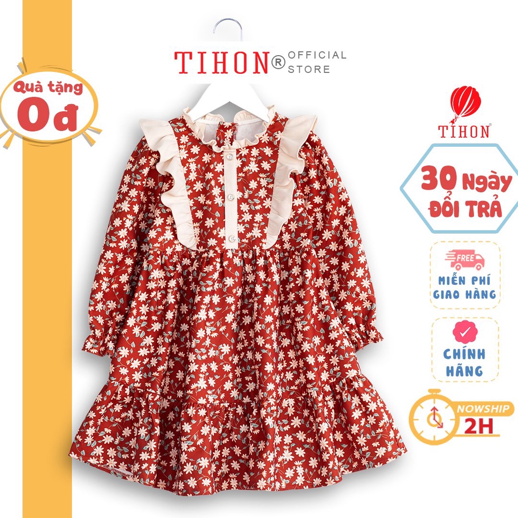Váy trẻ em TIHON chính hãng cao cấp thiết kế điệu đà VD0750268