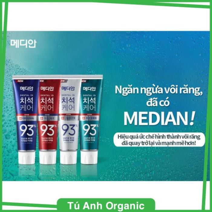 Kem Đánh Răng Tẩy Vôi Răng Chuyên Nghiệp MEDIAN Dental IQ Original Màu Xanh Dương .