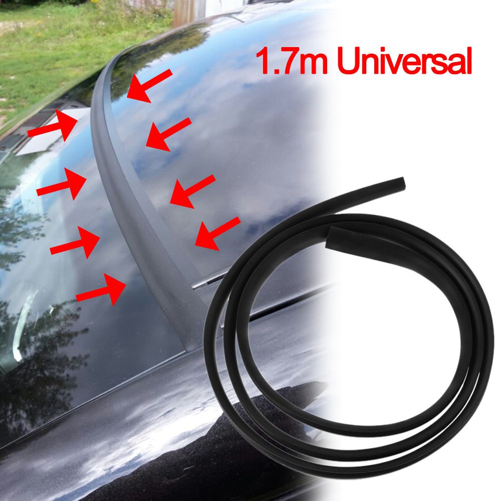 Dải Cao Su Viền Kính Chắn Gió Xe Hơi 1.7m Màu Đen