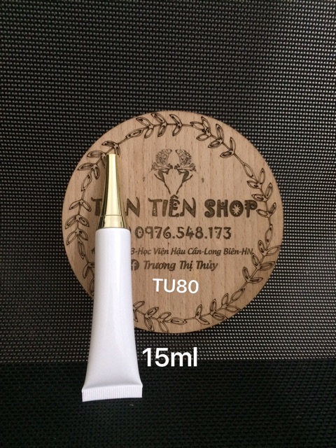 Tuýp nhựa trắng 15ml, 20ml nắp nhọn