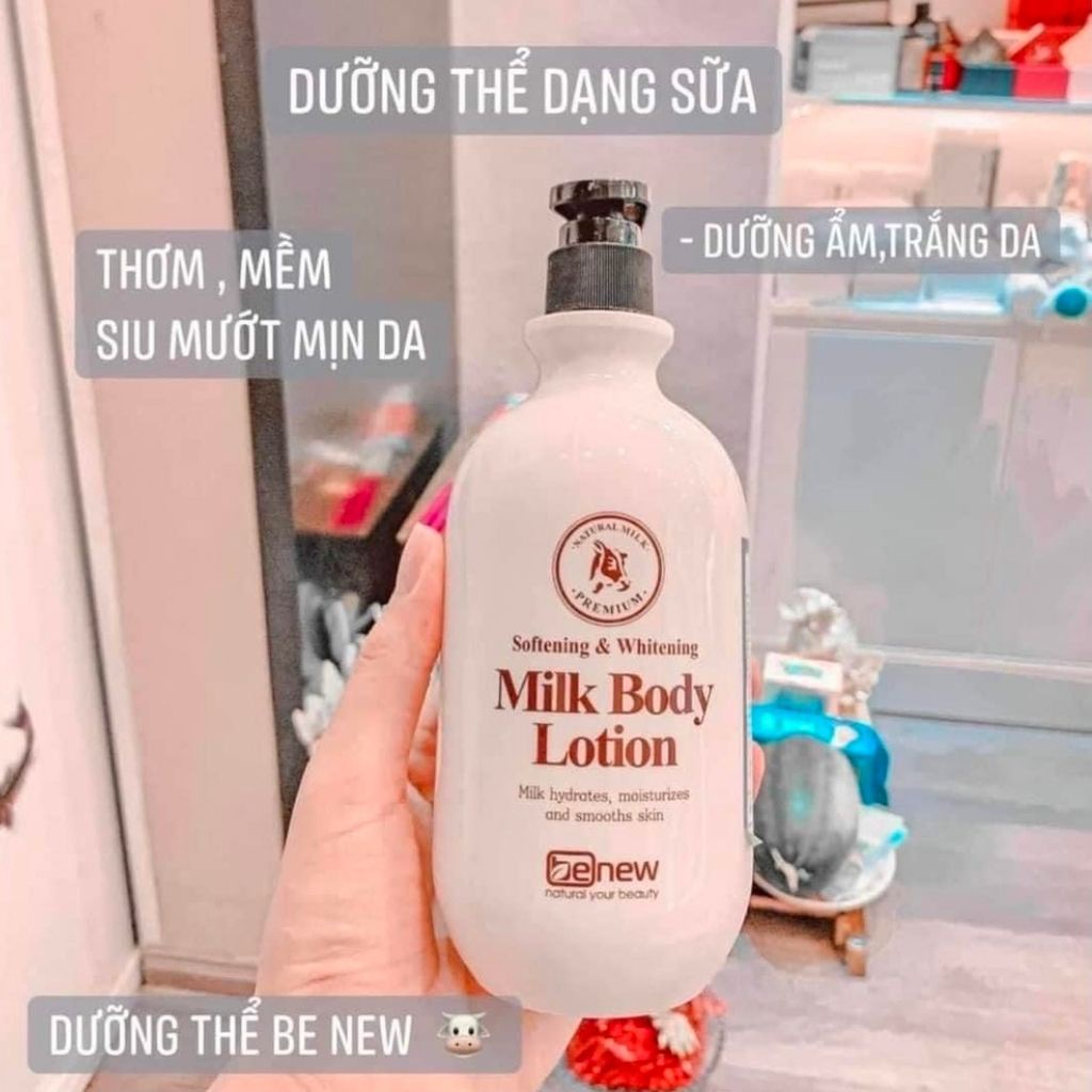 Sữa dưỡng thể trắng da BENEW Whitening Body Lotion Hàn Quốc không gây nhờn dính trên da