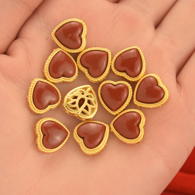 Phụ Kiện Trang Sức Hình Trái Tim Phong Cách Nepal Cổ Điển