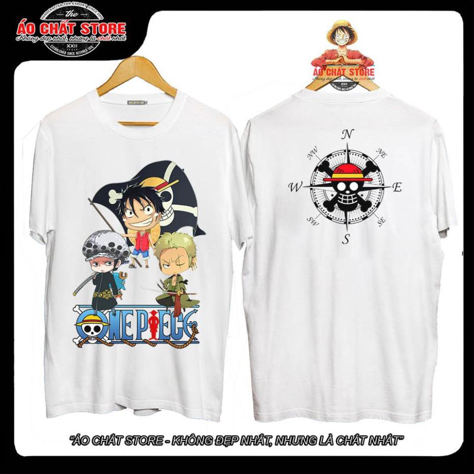 Sale hàng hè - -  Áo thun LUFFY LAW ZORO chibi siêu cute - Áo One Piece Luffy Đẹp OP168  - Limited
