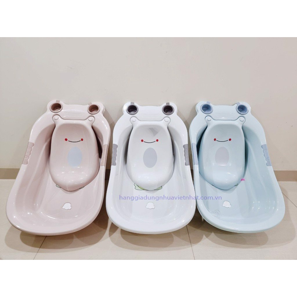 Chậu tắm cho bé sơ sinh hình ếch , chậu tắm cho bé nhựa cao cấp Việt Nhật