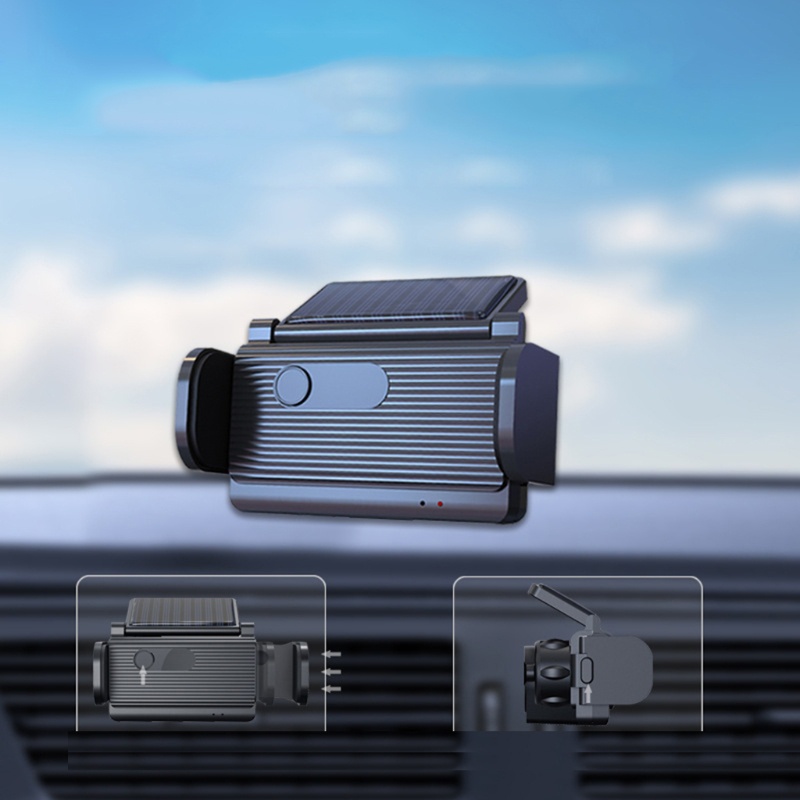 Giá Đỡ Điện Thoại Gắn Lỗ Thông Gió Xe Hơi Sử Dụng Năng Lượng Mặt Trời