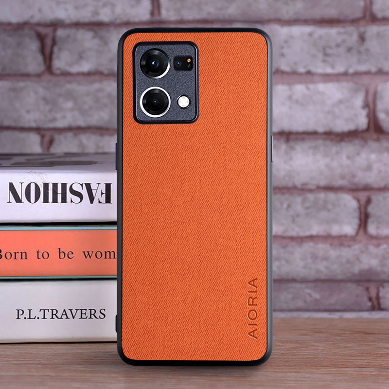 Ốp Điện Thoại Da Viền TPU Dẻo Sang Trọng Thời Trang Cho OPPO Reno 6 7 Pro Plus Reno6 Reno7 5G 4G