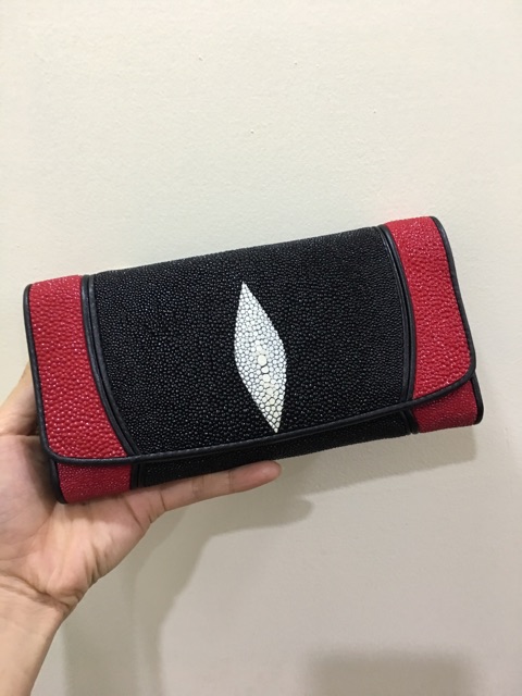 Ví da cá đuối hàng nhập Thái Lan new 100% Tặng ví đựng card bằng da bò