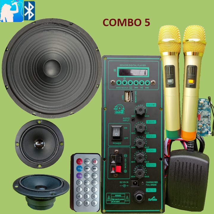 Mạch loa kéo 3 tấc HA8622 xanh 2 treble