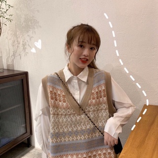 Áo len gile phong cách ulzzang