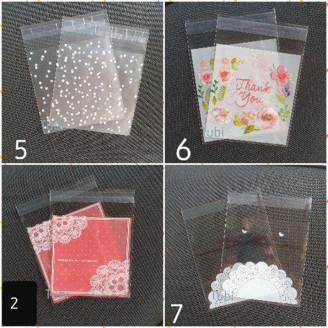 Túi dán đựng bánh kẹo 10*10 +3cm