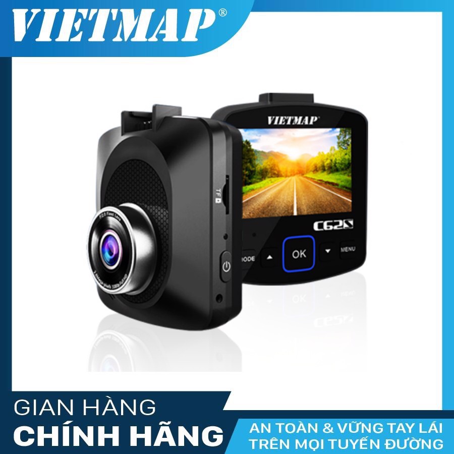 {CHUYVIETM - giảm 150k} Camera hành trình Vietmap C62S ghi hình 4K cùng lúc trước sau Tặng kèm thẻ nhớ tùy chọn