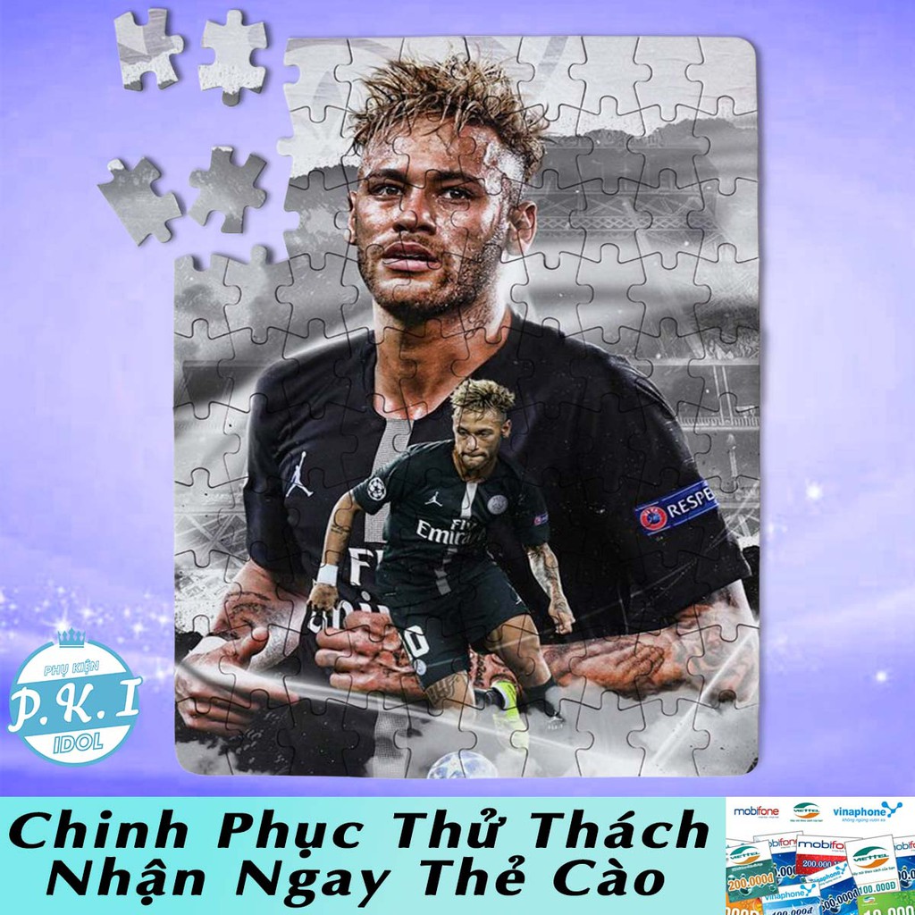 QUÀ TẶNG THỂ THAO - Tranh Ghép Gỗ Neymar - Xếp Hình Puzzle Cho Fan J10