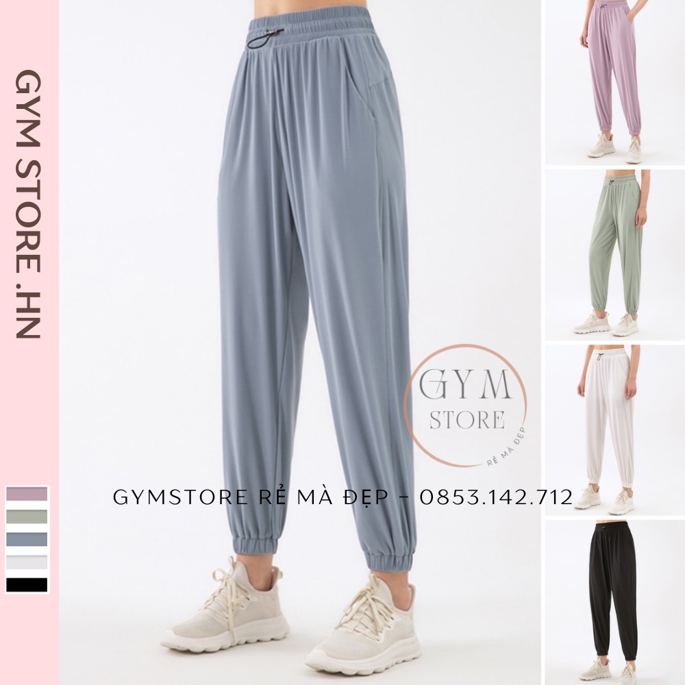 Quần Jogger Alibaba Ống Rộng Thể Thao Nữ Tập Gym Yoga❤️𝐇𝐀̀𝐍𝐆 𝐗𝐈̣𝐍❤️Vải Lưới Co Giãn Thoáng Mát Cực Tôn Dáng 𝐆𝐘𝐌𝐒𝐓𝐎𝐑𝐄 033