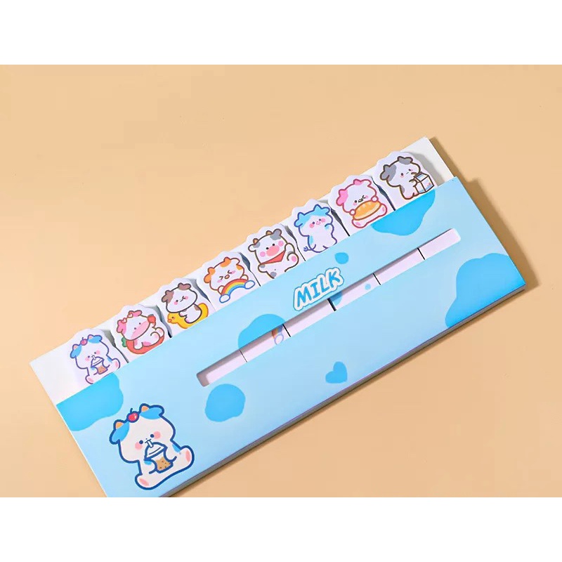 Bộ Bookmark 120 tờ giấy đánh dấu trang xinh xắn dễ thương Sồi House