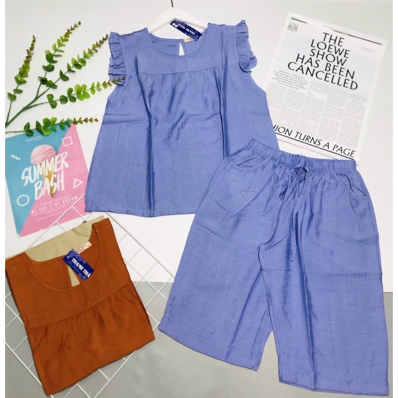 ĐỒ BỘ VẢI TƠ GÂN MÁT