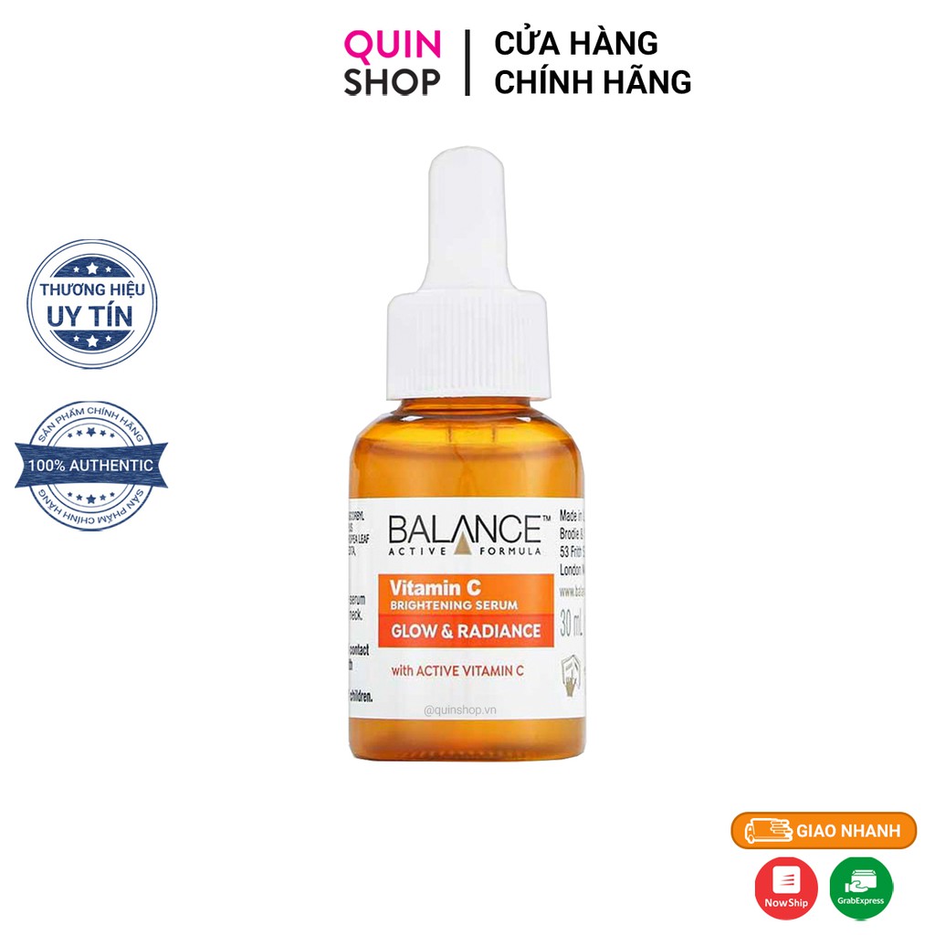 Tinh Chất Balance Vitamin C Brightening Serum Glow &amp; Radiance Serum