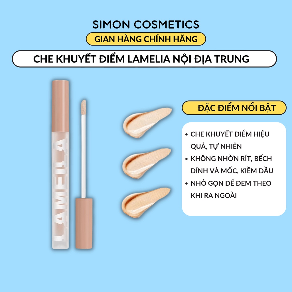 Kem Che Khuyết Điểm Kiềm Dầu Siêu Mịn Lamelia Concealer The Same Cover Perfection Nội Địa 30g