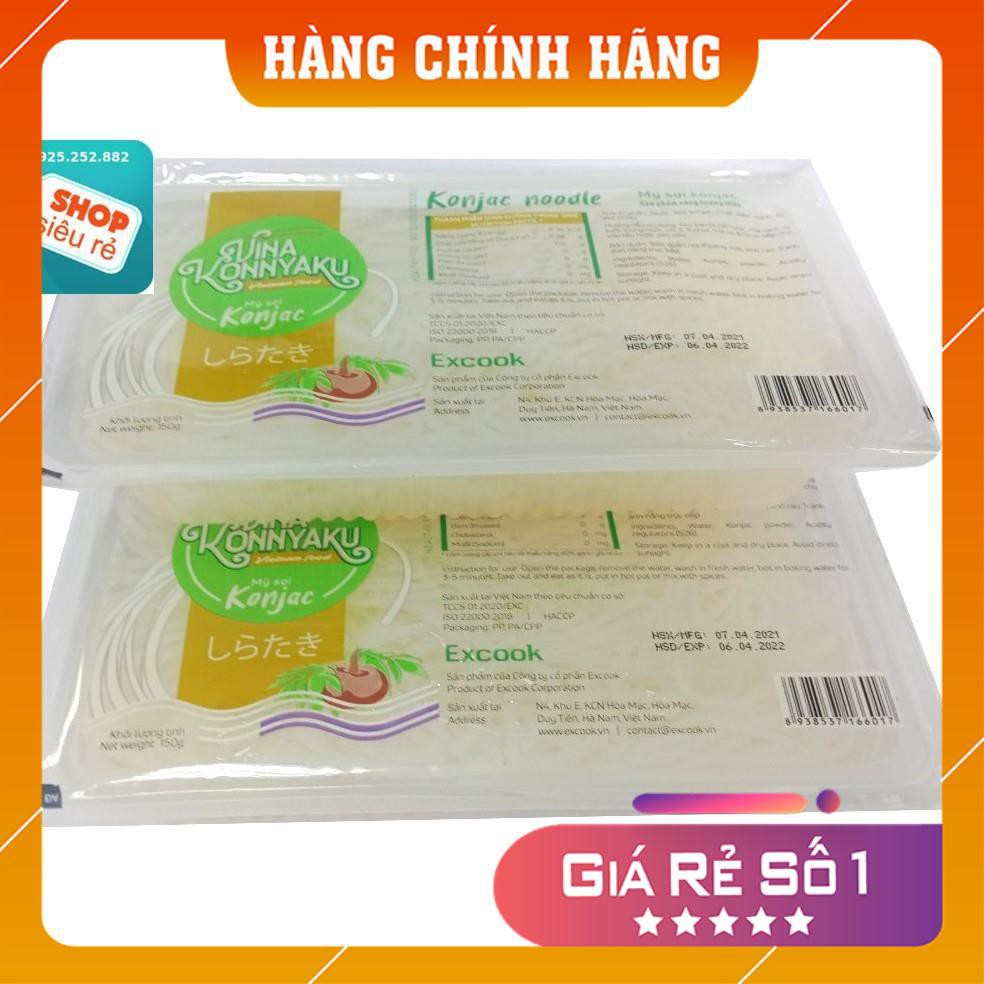 Mỳ sợi Konjac / Mỳ sợi Nưa - Hộp đơn sợi 150g - Không đường, không đạm, không cholesterol - giảm cân, giảm béo, ăn kiêng