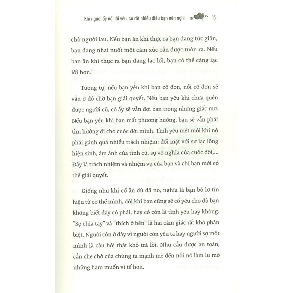 Sách - Khi Người Ấy Nói Lời Yêu, Có Rất Nhiều Điều Bạn Nên Nghĩ