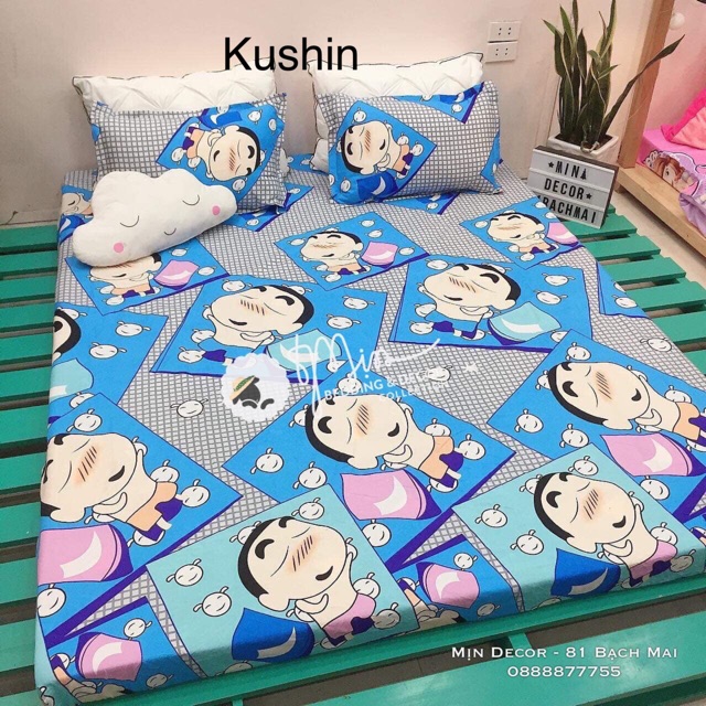 [Rẻ vô địch] Bộ ga vỏ gối cotton poly (1 grap giường + 2 vỏ gối nằm) | BigBuy360 - bigbuy360.vn