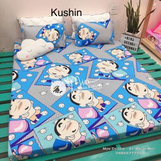 [Rẻ vô địch] Bộ ga vỏ gối cotton poly (1 grap giường + 2 vỏ gối nằm)