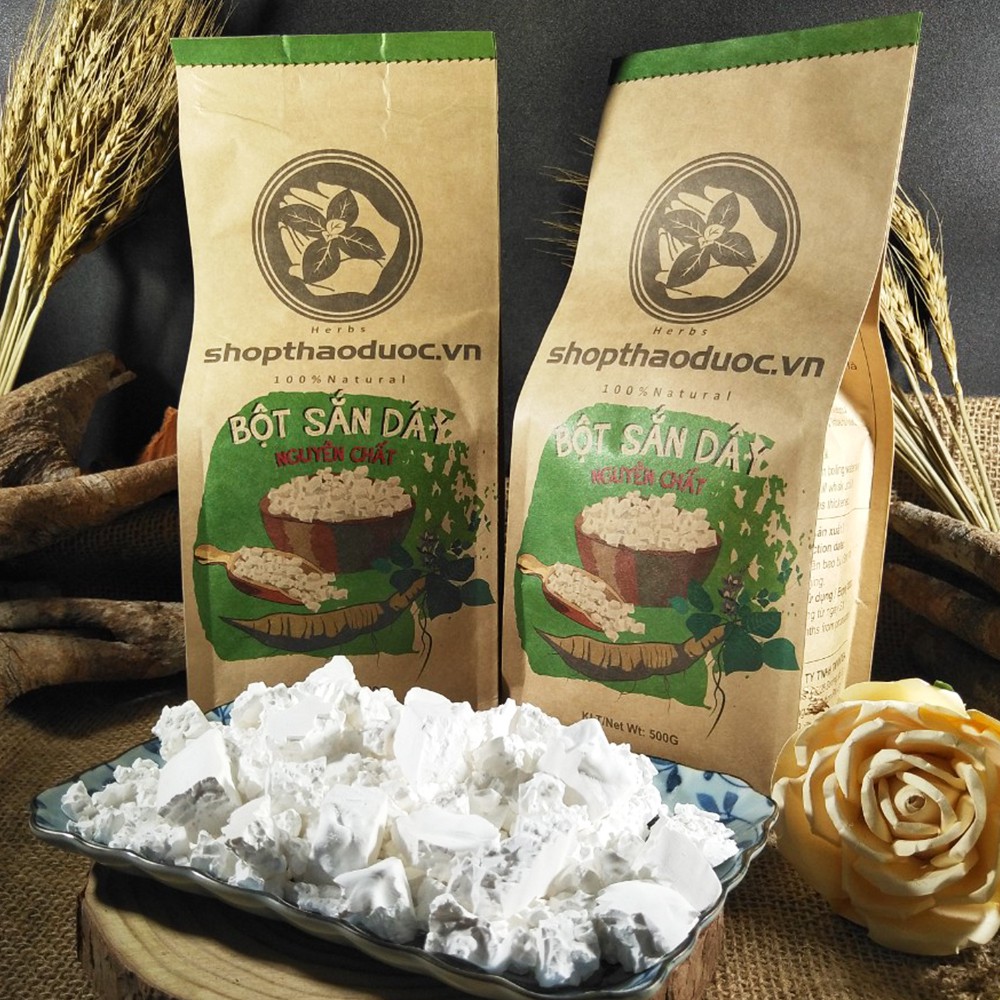 (Video) Combo 1KG Bột Sắn Dây Nguyên Chất - Thanh Nhiệt, Giải Độc Cơ Thể - Gồm 2 gói (mỗi gói 500g)