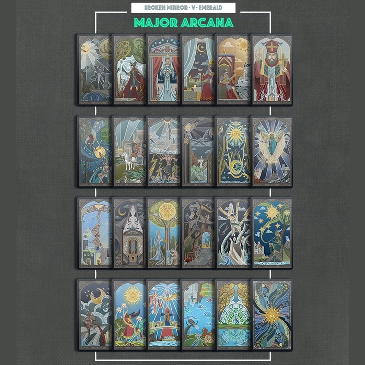 Bài Broken Mirror Tarot 5th Edition Emerald
