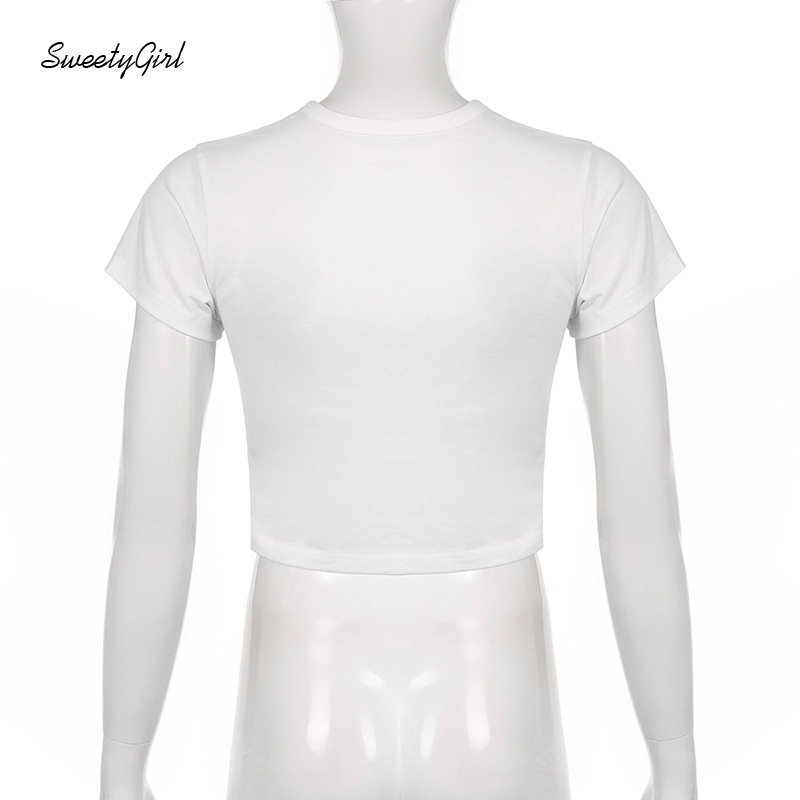 Áo Thun Hở Rốn In Hình Bướm Màu Sắc Tương Phản Phong Cách Mỹ 2022 Dành Cho Bạn Nữ