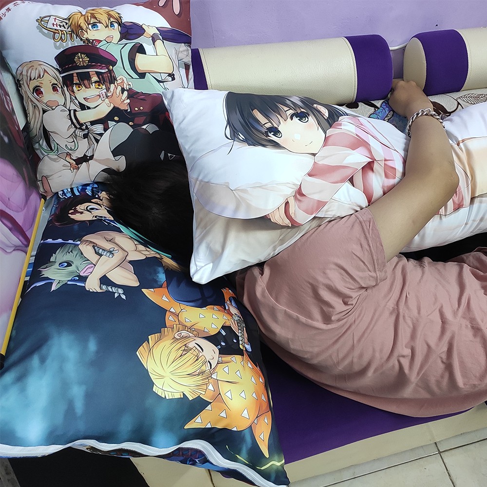 Áo gối, bao gối, gối tựa lưng, gối sofa 40x40 Anime Hắc Quản Gia - Otaku Shop